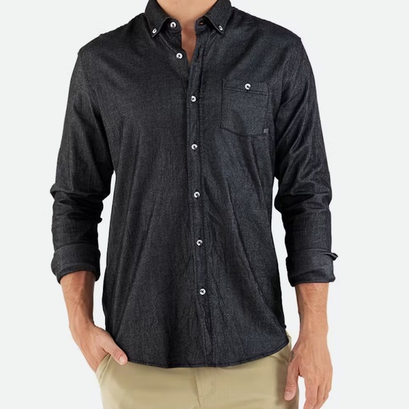 Free Fly Apparel Other - Free Fly Sullivan Button Down Shirt Chambray Charcoal Large